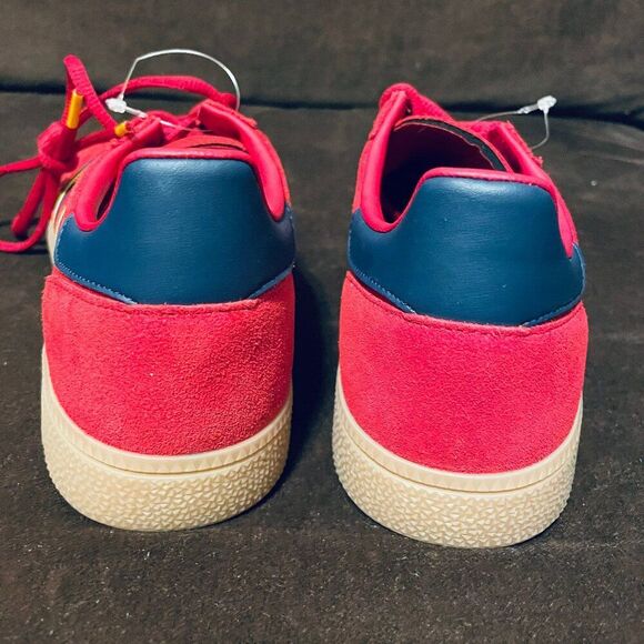 Rare Sample Tag Adidas Handball Spezial Red Blue Yellow 9 US 8.5 UK 42 2/3 EU - Picture 4 of 10